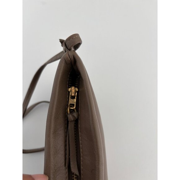 Anne Klein Purse Brown Crossbody Minimalist Vintage Look Quiet Luxury Old Money - Picture 3 of 12